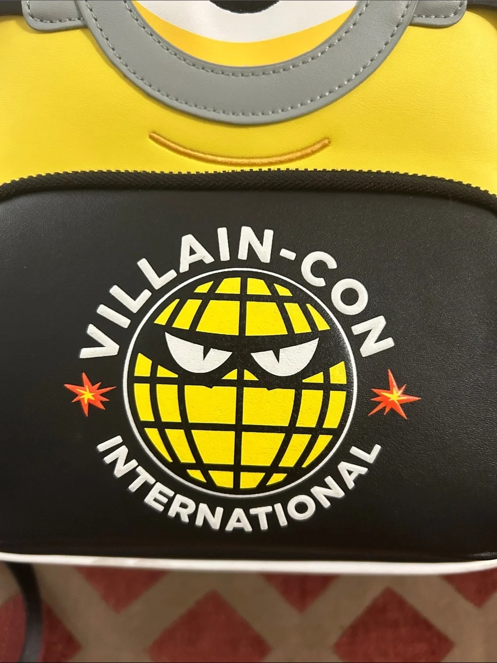 Universal Studios Villain-Con Minion Graphic Mini Backpack - Yellow & Black